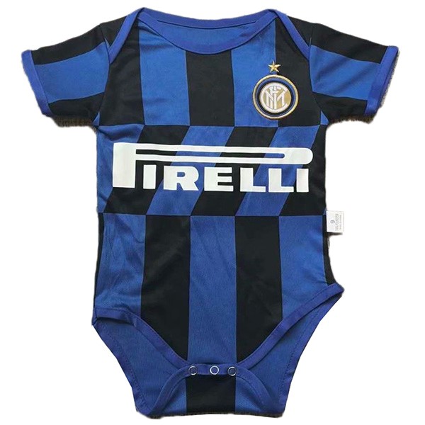Maillot Football Inter Milan Domicile Onesies Enfant 2019-20 Bleu Noir